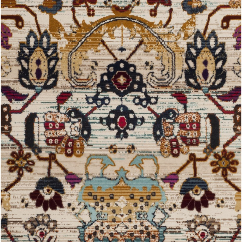 Tapis ivoire / anthracite Wayne, Rectangle 3 pi 3 po x 5 pi