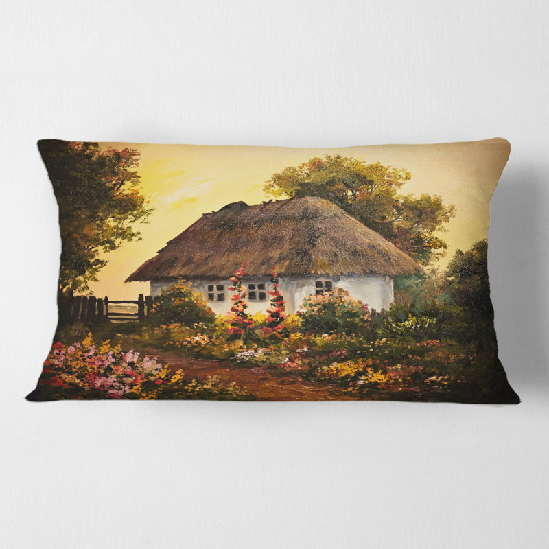 Housse de coussin rectangulaire et insert Cottage at Sunset