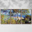 Monet, encadré sur toile, 3 pièces-1170037222-1170037229