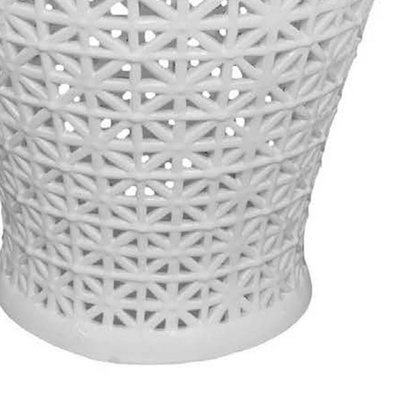 Paul Jar, 34'' H x 17'' W x 17'' D, White
