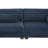 Maelina 3 - Piece Upholstered Navy Corduroy Modular Sectional Sofa with Pillow Back and Solid Wood Legs-981889218