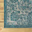Tapis d'intérieur / extérieur à motif floral bleu sarcelle / gris Leonora-1385941501