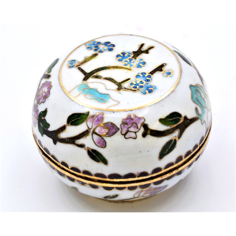 Larcan Metal Decorative Box, Blanc
