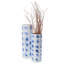 Ensemble de 2 grands vases en porcelaine peints à la main avec motif de boutons de roses bleues, H 23 po