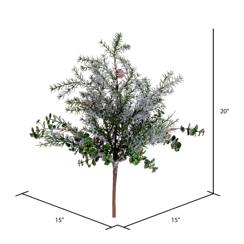 Ensemble de 2 plantes à pin artificielles