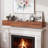60" Rustic Wood Fireplace Mantel, Wall-Mounted & Floating Shelf For Home Decor-125784094