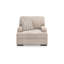 Fauteuil d'appoint surdimensionné 1 pièce, coussin taupe en polyester Nécy