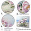 Mauve sérénité pivoines sur la plage - ensemble d'art mural sur toile pivoines-107768565-107768570