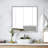 Rectangle Beveled Frameless Bathroom Vanity Mirror Decorative Wall Accent Mirror
