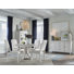 Extendable 48" Round Dining Table With 4 Upholstered Side Chairs Buffet And Display Cabinet