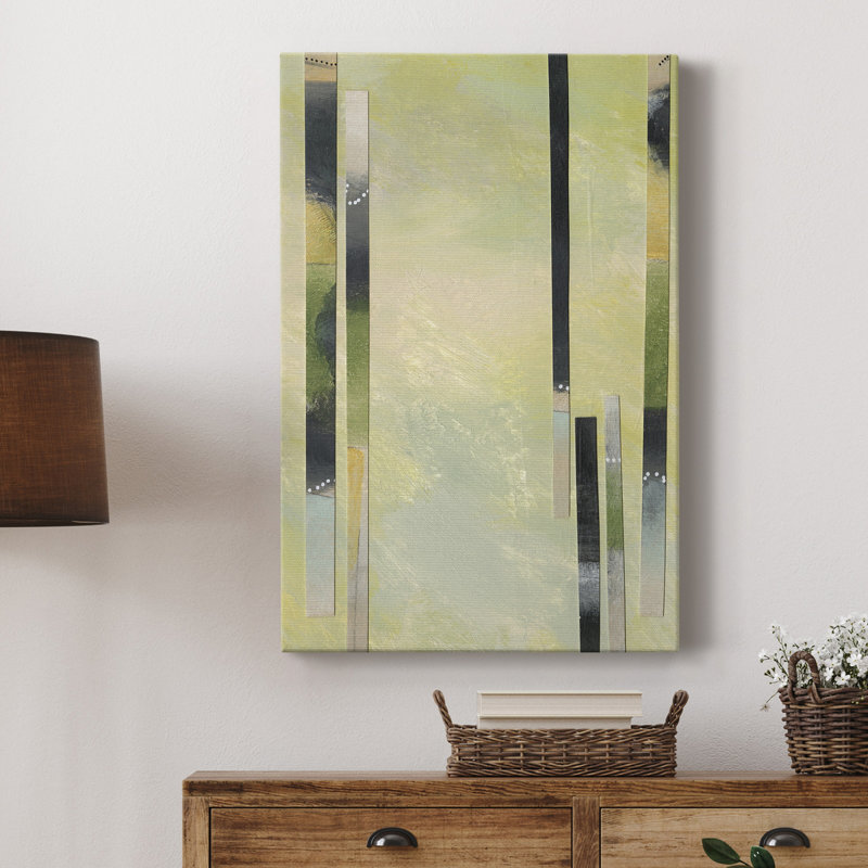 «Neutral Assemblage IV», toile tendue avec châssis de qualité supérieure - prête à être accrochée, H 48 po x l 32 po x P 1 po