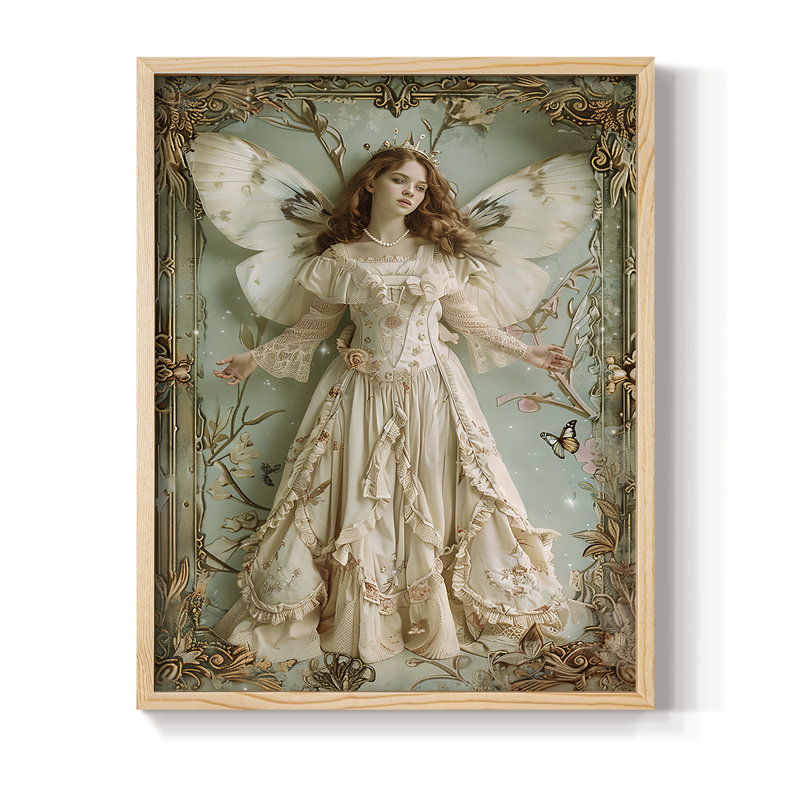 Reproduction encadrée WOMEN Series CECLXIV - bois massif, H 11 po x l 9 po