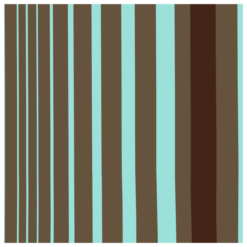 Brown Blue Stripes Blankets, 60in W x 80in H
