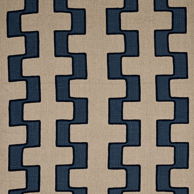 Dixon Embroidered Print Linen Fabric