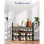 Étagère à chaussures 27,6 pouces à 3 niveaux, armoire de rangement compacte et tablette de hall d'entrée, noir