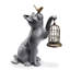 Cat with Bird Garden Statue