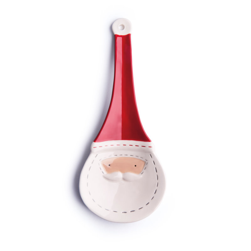 Santa Claus Ceramic / Porcelain Novelty Spoon Rest