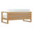 Ensemble de patio extérieur en teck 4 pièces Modway Upland