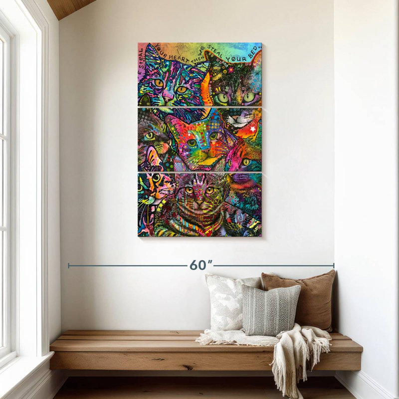 Brampt Bed Cats, 45" H x 28" W