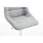 De 2 tabourets de bar, velours gris, repose-pieds et base, hauteur réglable, pivotant, facile à nettoyer et conception réglable, housse en velours, gris, nettoyage simple