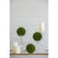 Ensemble de 4 sphères décoratives en faux buis vert
