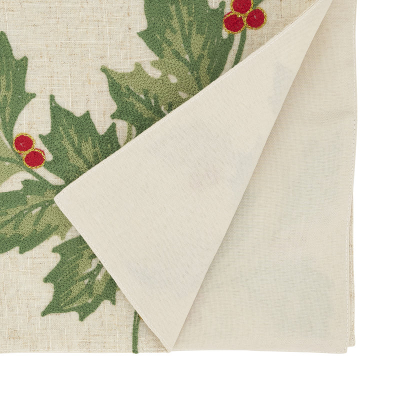 Chemin de table Evergreen, Crème