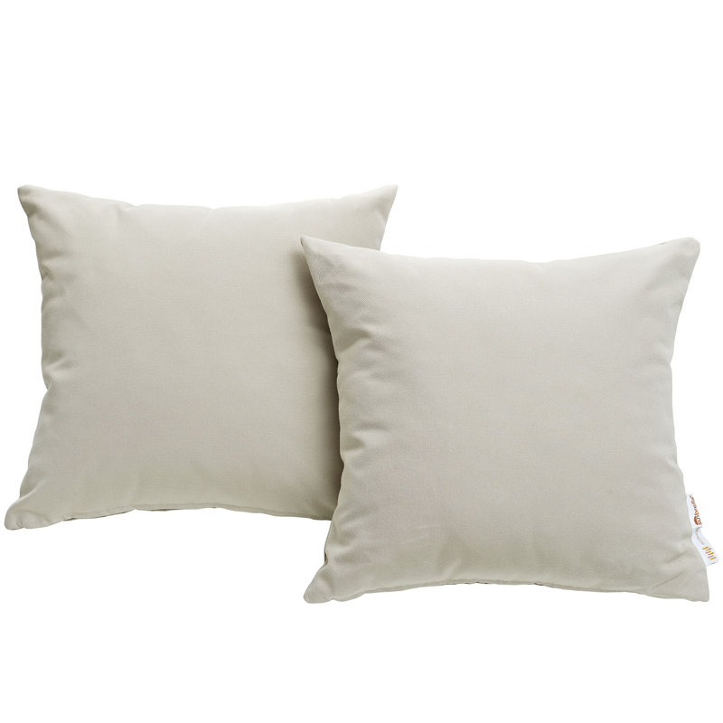 Coussin de patio extérieur Invite Sunbrella (ensemble de 2) par Modway, Beige