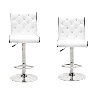 Dart Swivel Upholstered Adjustable Height Counter Stool with Metal Frame