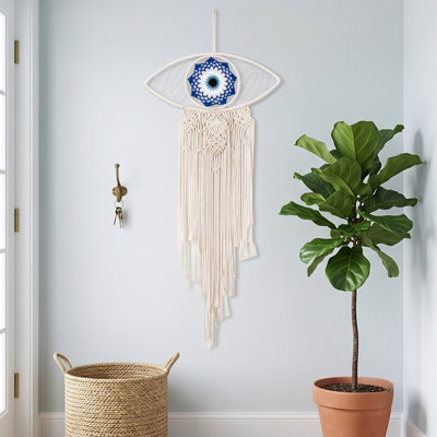3 Colors  Macrame Wall Hanging Hand Woven Cotton Tassel Dreamcatcher Boho Home Wall Decor For Bedroom Living Room