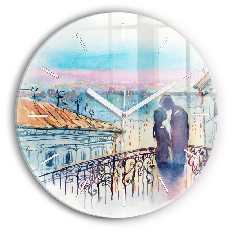Glass Wall Clock