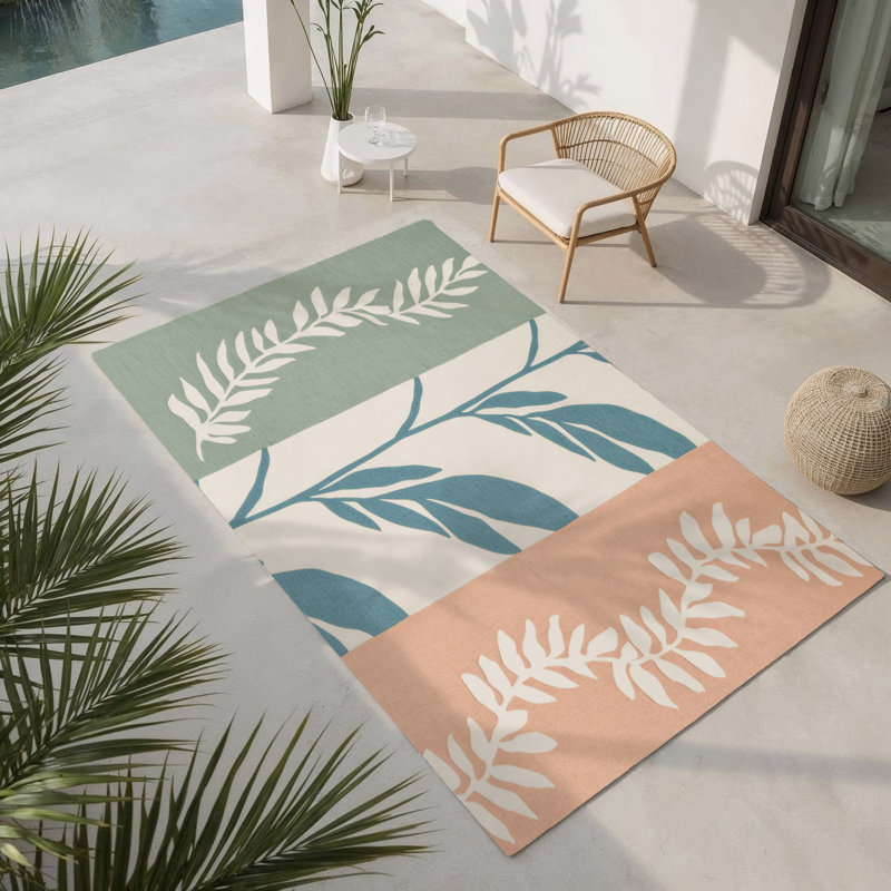 Tapis intérieur et extérieur Earthy Embrace, Rectangle 4pi x 6 pi