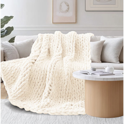 Chunky Knit Blanket Throw
