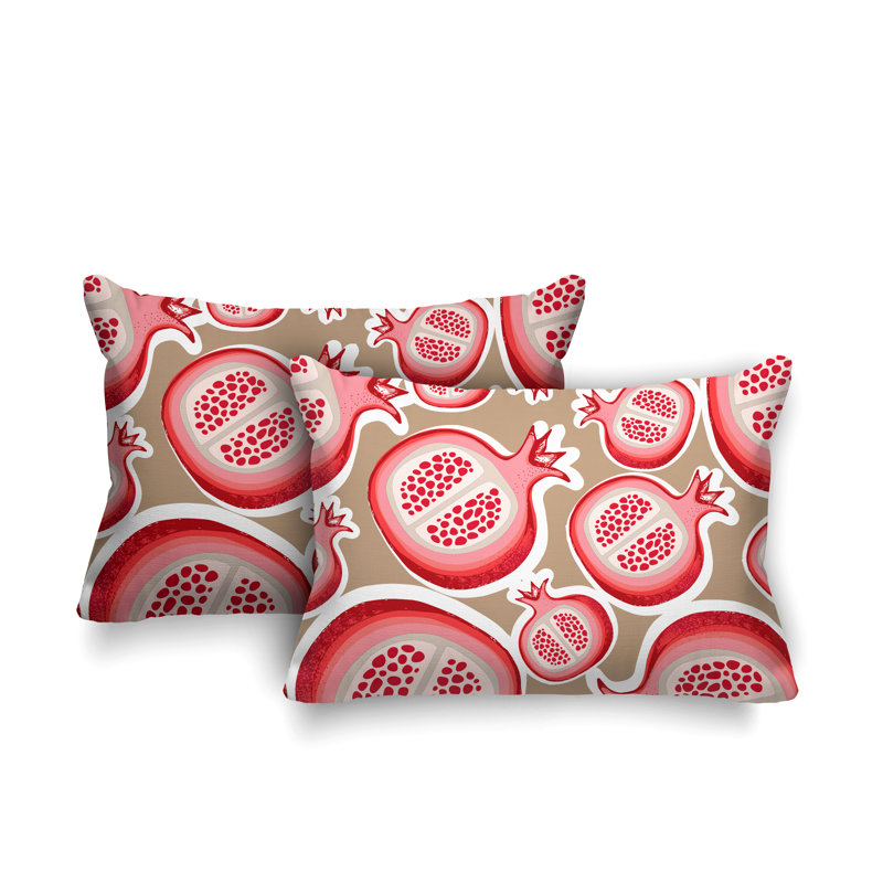 Coussin lombaire intérieur / extérieur Pomme Pomegranate, Beige
