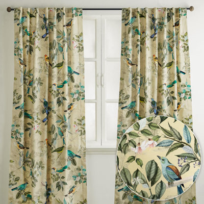Maison d'Hermine Solstice - Garden Glade 100% Cotton Set of 2 Curtain - 50" x 108"