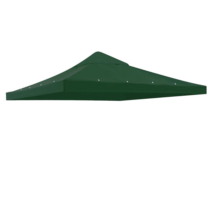 Green Polyester Outdoor Gazebo Replacement Canopy Cover