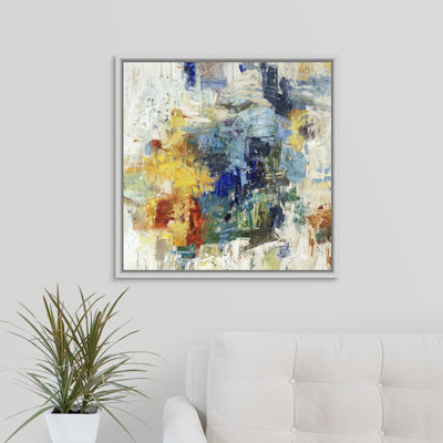 « acier blue stare ii », peinture sur toile