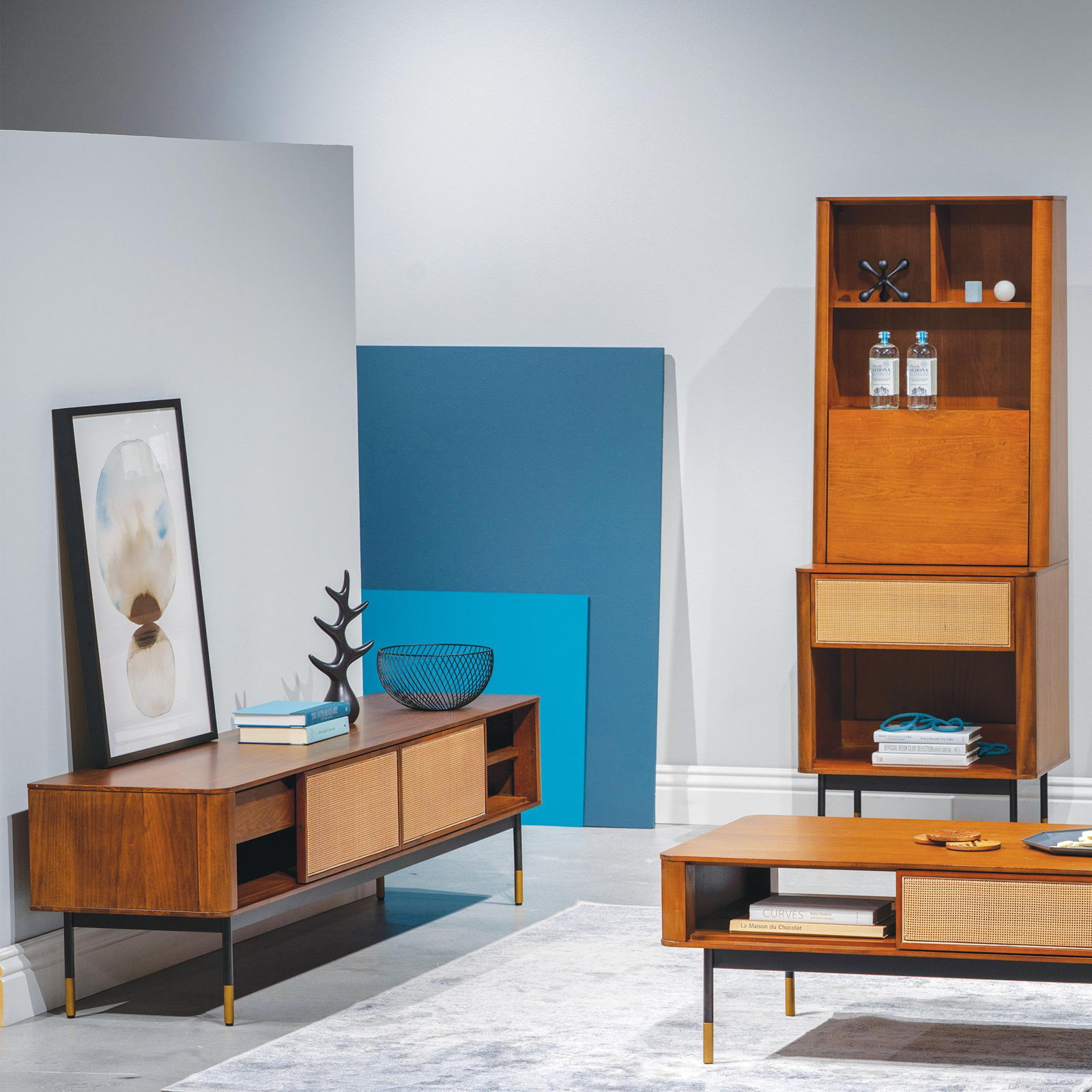 Ayres 71" Media Console, Brown