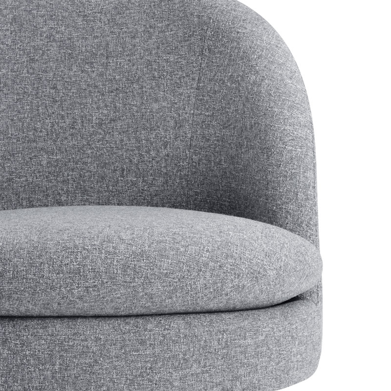 Chaise d'appoint rembourrée Catana, Nathan Tweed gris