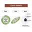 Horloge murale Keep Growing, feuilles vertes, motif décoratif 12 po