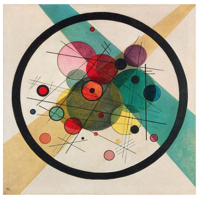 Leinwandbild Kreise in einem Kreis von Wassily Kandinsky