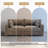 2 - Piece Upholstered Light Brown Faux Rabbit Fur Flannel Reversible Modular Sofa Living Room Sectional Couch-569984550