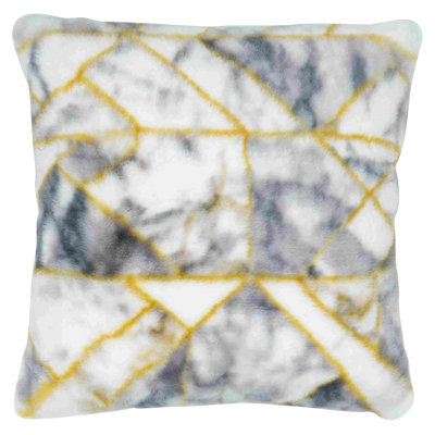 Luxury Abstract Reversible Throw Pillow