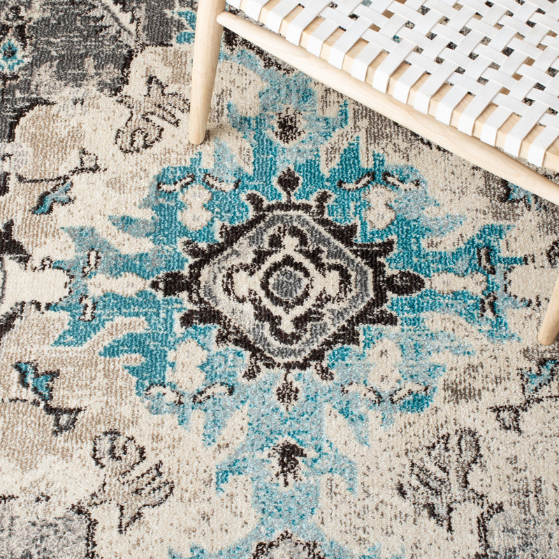 Tapis oriental gris, Rectangle 3 pi x 5 pi