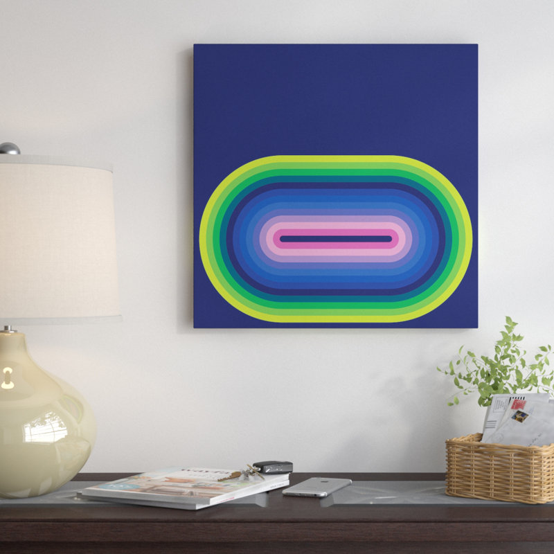 « flow néon ii », impression sur toile tendue, H 18 po x l 18 po x P 1,5 po