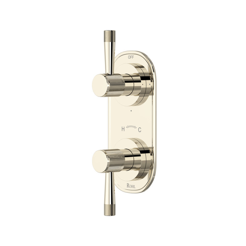 Terrell 1/2" Thermostatic Trim With Diverter, Polished Nickel