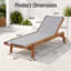 Chaise longue d'extérieur à structure en bois-392881032