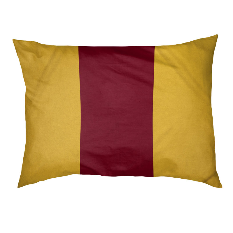 Coussin Ohio Football, Grand (l 40 po x P 30 po x H 6,5 po), Jaune / marron / jaune
