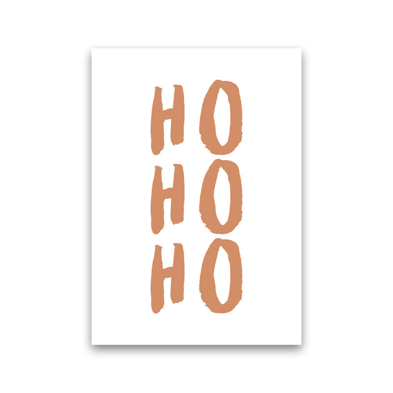 Ho Ho Ho - Print, No Framed, 42cm H x 30cm W x 1cm D