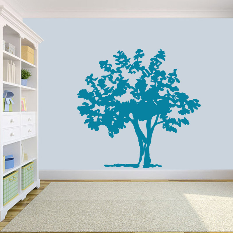 Décalcomanie murale arbre contes, Bleu sarcelle
