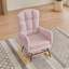 Fauteuil berçant rose
